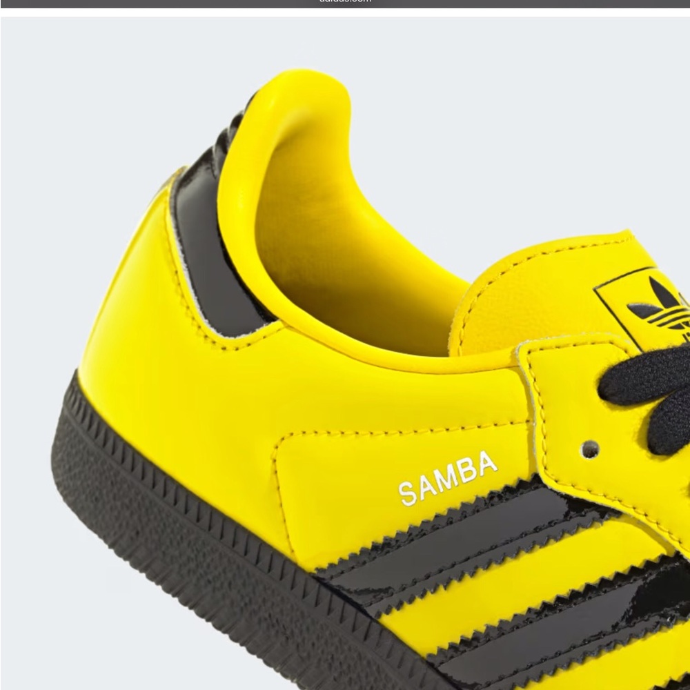 NWOT Adidas Samba OG Shoes Yellow and Black. - Picture 4 of 5